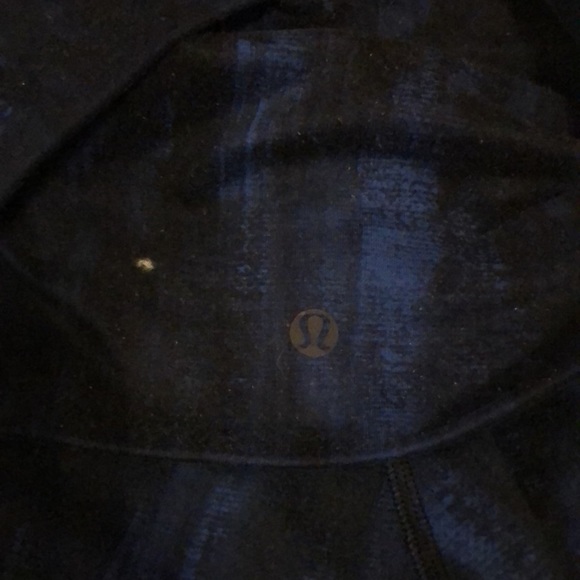 LULULEMON WUNDER UNDER PANT 6 NIGHTSKY HARBOR BLUE BLACK HR HIGH RISE ROLL DOWN - Picture 4 of 5